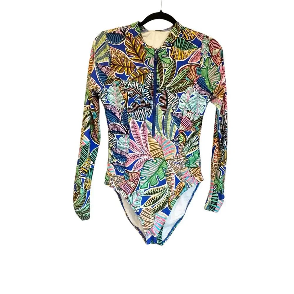 La Blanca Women's Paddlesuit One Piece Swimsuit Large Neon Nights Size Large NWT